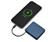 Внешний аккумулятор со встроенным кабелем USB-C «Дэнси», 5000 мАч, темно-синий