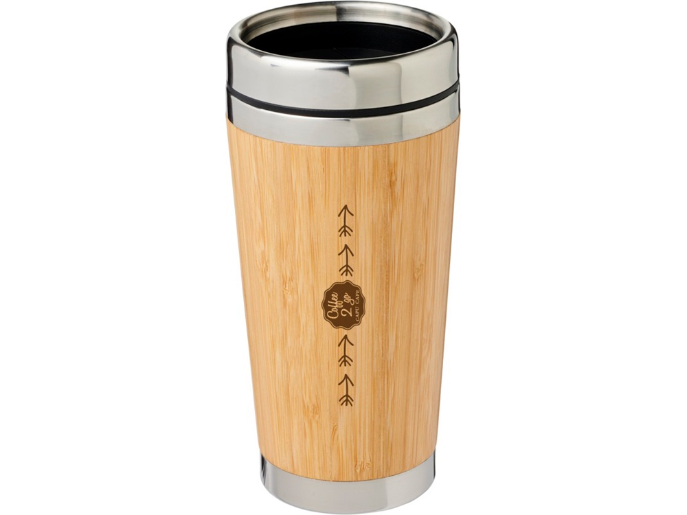 Термостакан «Bambus» с бамбуковой отделкой
