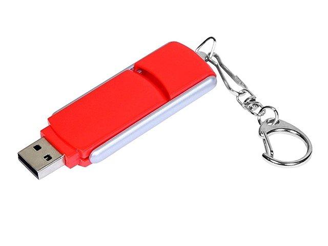 USB 2.0- флешка промо на 32 Гб с прямоугольной формы с выдвижным механизмом — фото 2