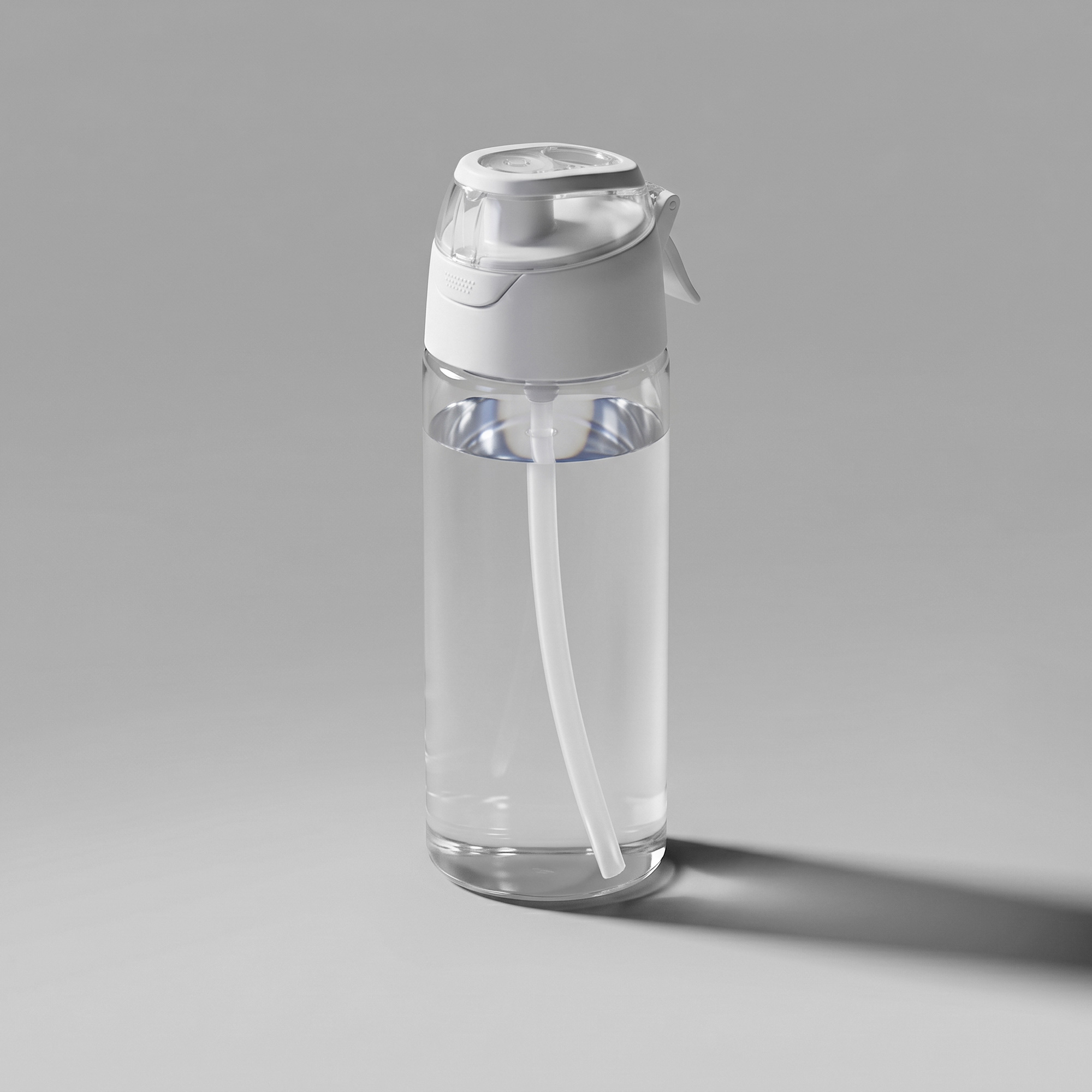 Спортивная бутылка с пульверизатором Spray, 600мл, Waterline, белый