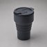 Силиконовый складной стакан "GoCup", темно-серый