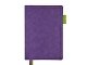 Ежедневник А5 датированный "Boston" 2026, фиолетовый с салатовым обрезом