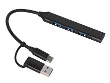 USB-хаб «Link» с коннектором 2-в-1 USB-C и USB-A, 2.0/3.0 (арт. 975657)