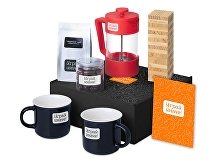 Подарочный набор «Re:y. Together»  с френчпрессом, кружками и дженгой