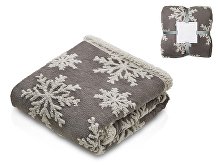 Плед Snowflake новогодний с капюшоном