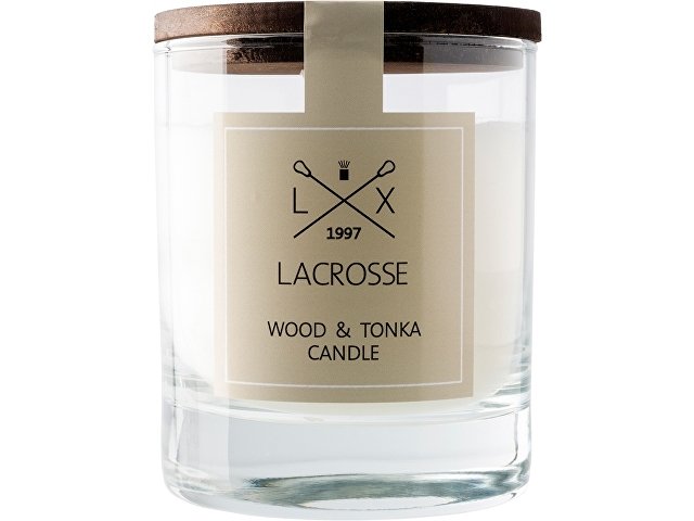 Свеча ароматическая в стекле «Дерево & Тонка»