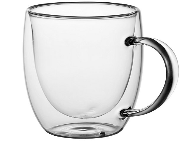 Кружка с двойными стенками на подставке с ложкой «Teatrio» thumbnail