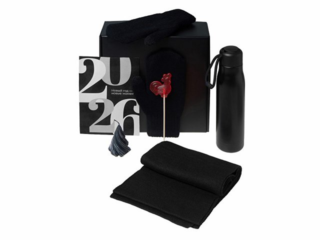 Подарочный набор «Re:Air» с варежками, шарфом и термосом thumbnail