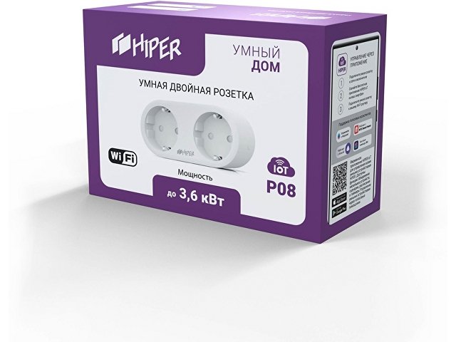 Умная двойная розетка «IoT P08» thumbnail