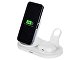 Складная зарядная станция с беспроводной зарядкой «Flashport», 15 Вт, белый (Р)
