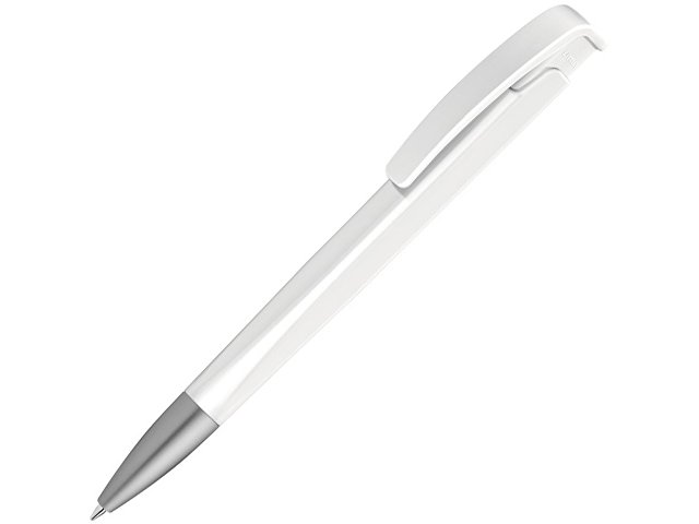 Шариковая ручка с геометричным корпусом из пластика "Lineo SI", белый
