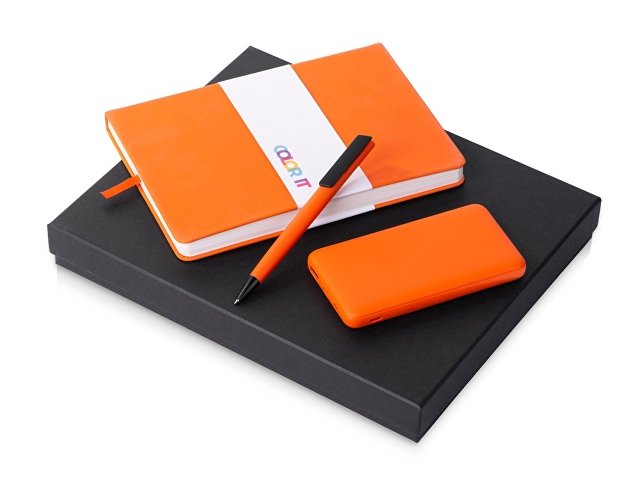 Подарочный набор «COLOR IT» c блокнотом, ручкой и повербанком, 10000 mAh thumbnail