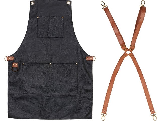 Фартук из натуральной кожи с карманами thumbnail