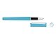 Ручка металлическая роллер «Brush R GUM» soft-touch с зеркальной гравировкой, голубой