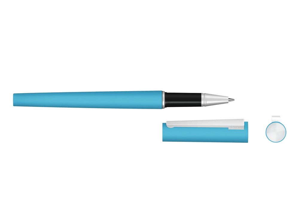 Ручка металлическая роллер Brush R GUM soft-touch с зеркальной гравировкой 2