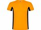 Спортивная футболка "Shanghai" детская, неоновый оранжевый/черный