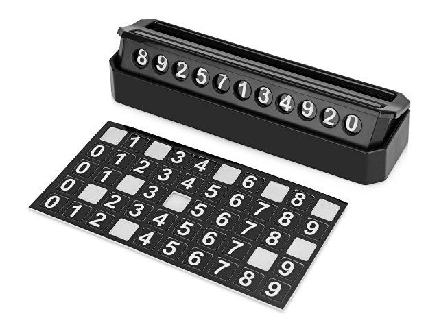 Табличка «Tempark» с номером телефона для временной парковки thumbnail