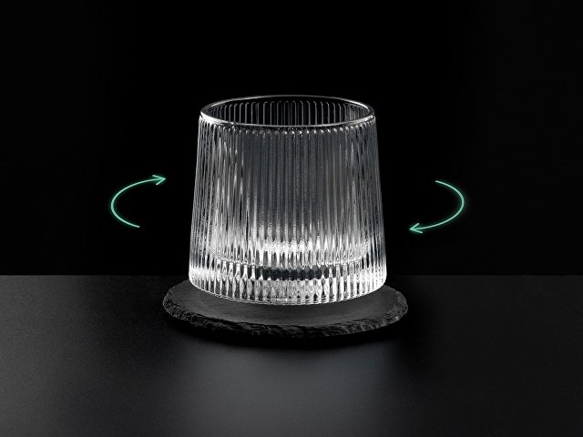 Вращающийся бокал для виски на сланцевом костере «Ventura» thumbnail