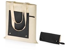 Складная хлопковая сумка для шопинга «Gross» с карманом, 180 г/м2 (арт. 955157)