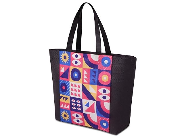 Сумка для шопинга с донной складкой и ручкой из нетканого PET материала thumbnail