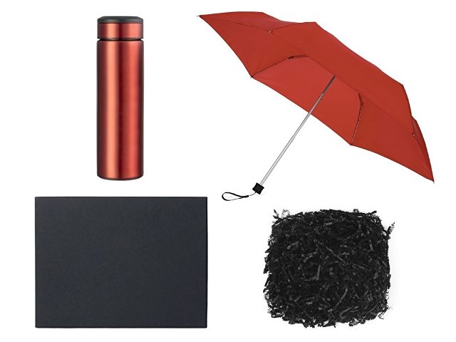 Подарочный набор с зонтом и термосом thumbnail