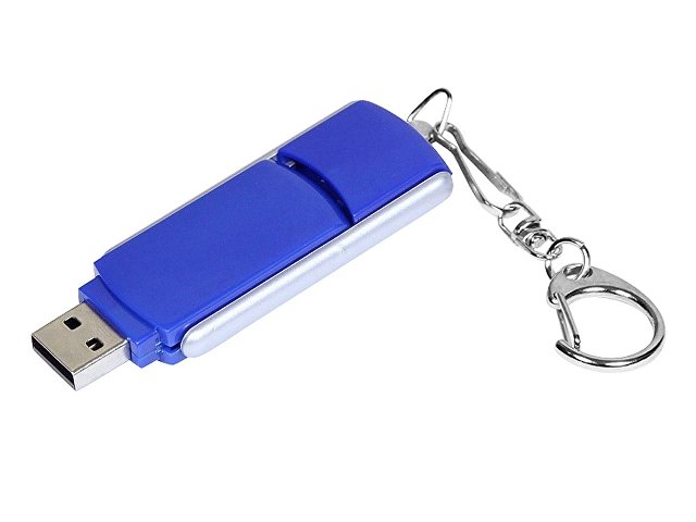 USB 2.0- флешка промо на 32 Гб с прямоугольной формы с выдвижным механизмом — фото 2