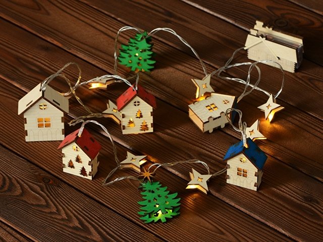 Елочная гирлянда с лампочками «Новогодняя» thumbnail