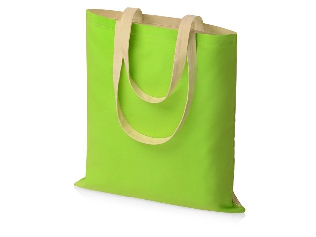 Сумка для шопинга «Twin» двухцветная из хлопка, 180 г/м2 thumbnail