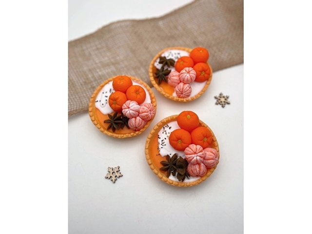 Мыло ручной работы «Тарталетка с мандаринами» thumbnail