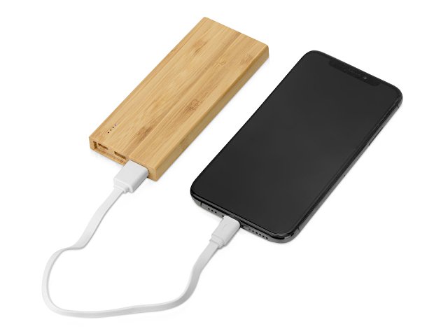 Внешний аккумулятор из бамбука «Bamboo», 5000 mAh thumbnail