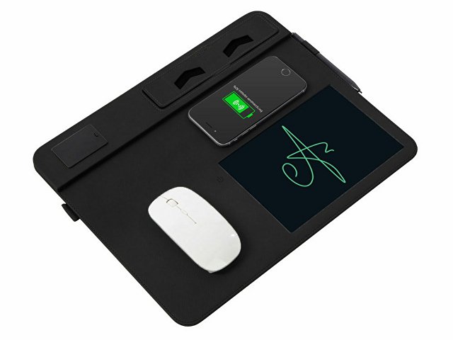 Многофункциональный коврик для мыши «Multi Pad» с беспроводной зарядкой и LCD экраном, 10 Вт thumbnail