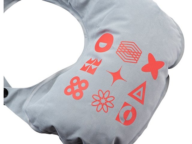 Подушка для путешествия с помпой «Push» с термотрансфером thumbnail