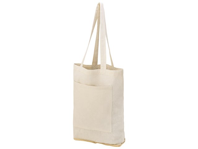 Складная сумка Jute из хлопка и джута с карманом thumbnail