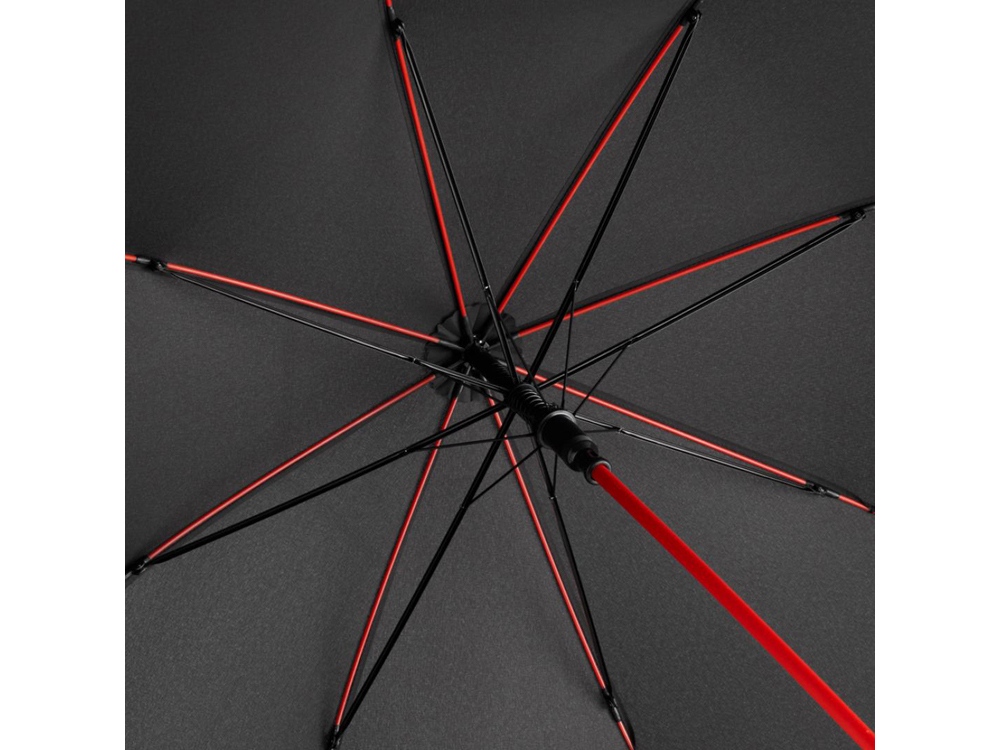 Зонт-трость «Colorline» с цветными спицами и куполом из переработанного пластика