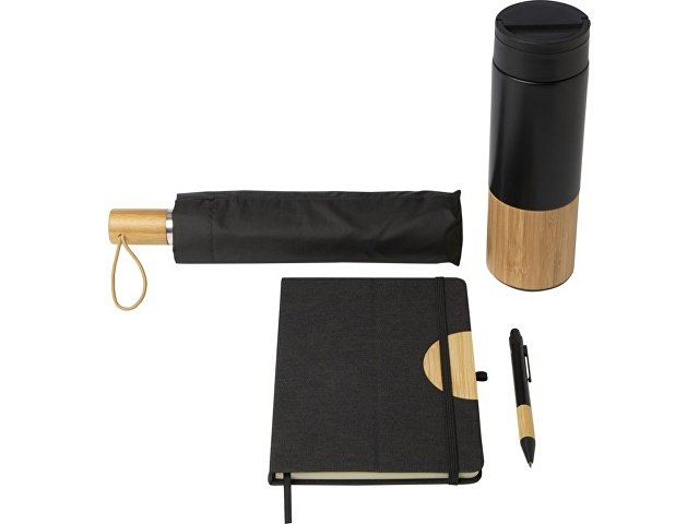 Подарочный набор «Carmen» с блокнотом А5, ручкой, бутылкой и зонтиком thumbnail