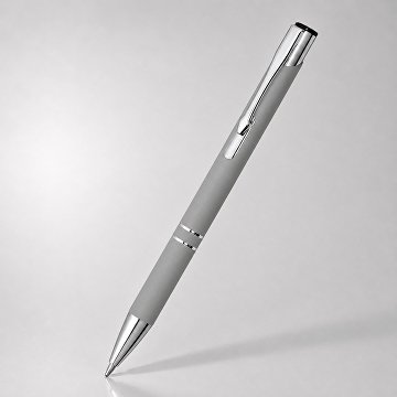 Ручка металлическая шариковая C1 софт-тач, серый (Р)