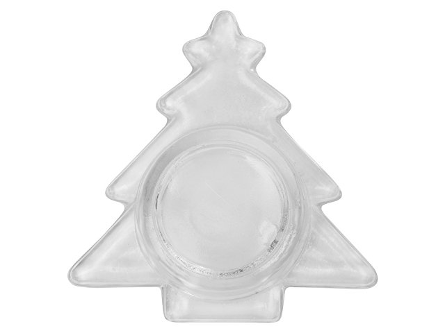 Подсвечник стеклянный со свечой