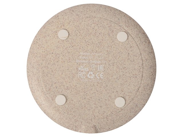 Беспроводное зарядное устройство «Wheatty» из пшеничной соломы, 5W thumbnail