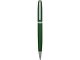 Ручка металлическая шариковая «Flow» soft-touch, зеленый/серебристый