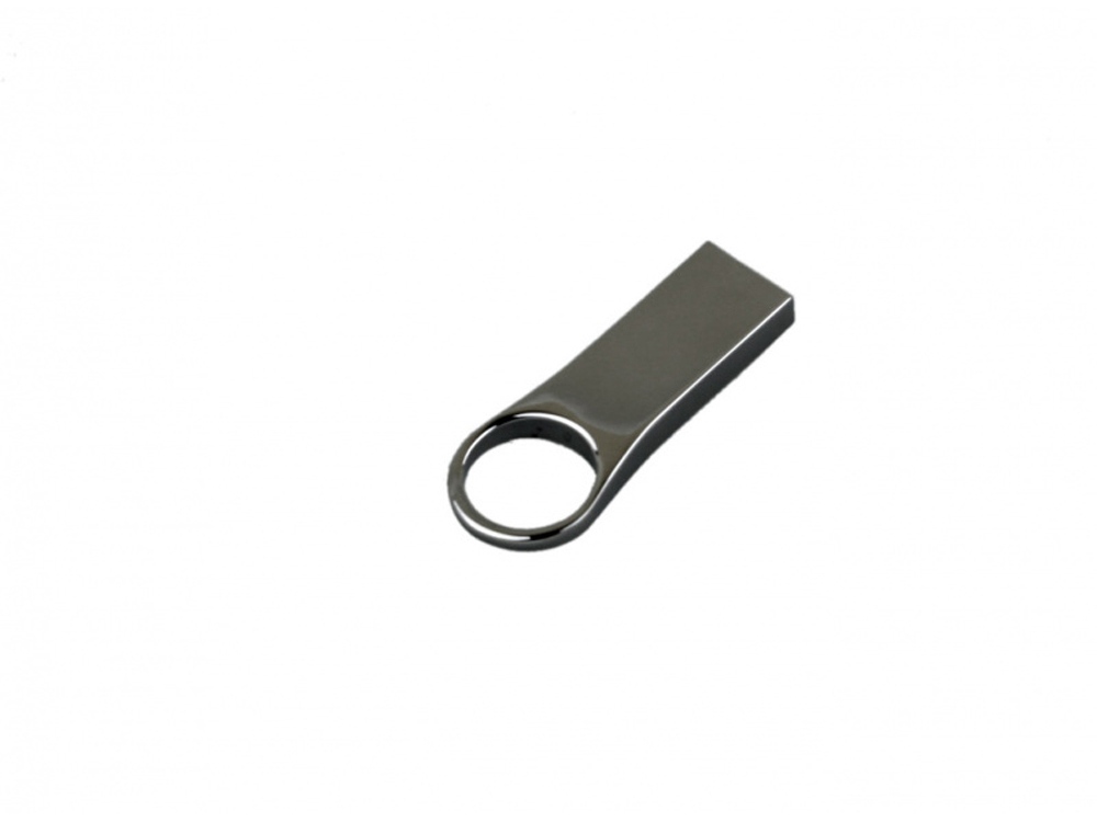 USB 2.0- флешка на 8 Гб с мини чипом, компактный дизайн с большим круглым отверстием