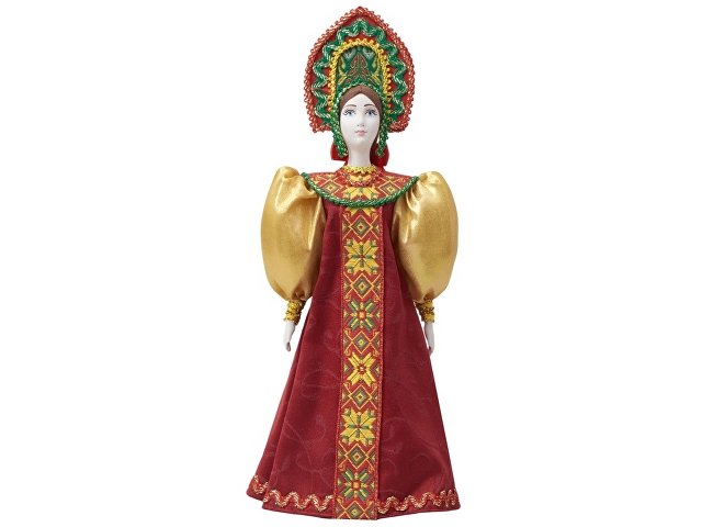 Подарочный набор: кукла фарфоровая, мёд с гецким орехом