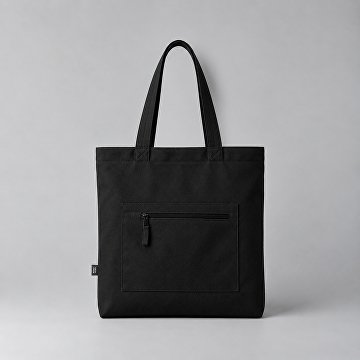 Сумка на молнии Zipper Neo из хлопка 280 г c карманом на молнии спереди
