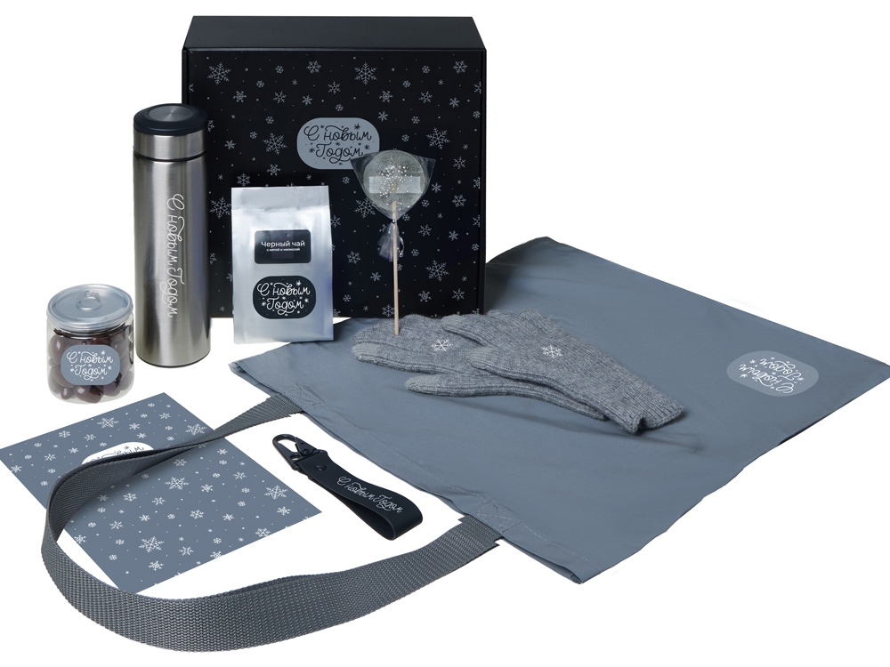 Подарочный набор «Re:Breathe» с перчатками, термосом и чаем