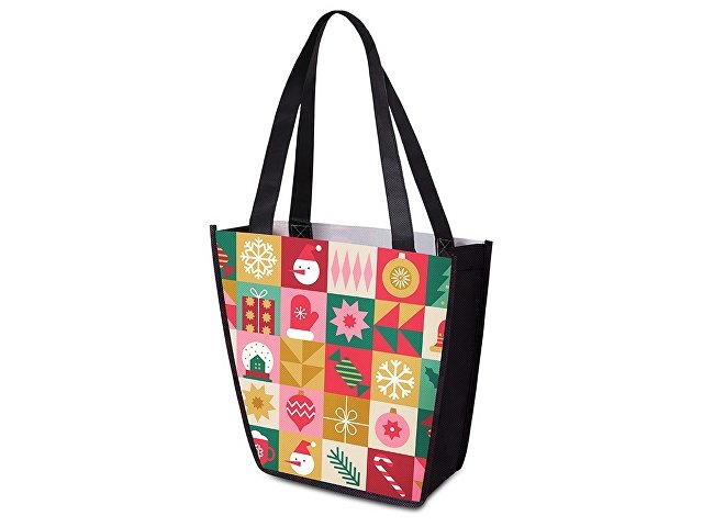 Сумка для шопинга с донной складкой и ручкой из нетканого PET материала thumbnail