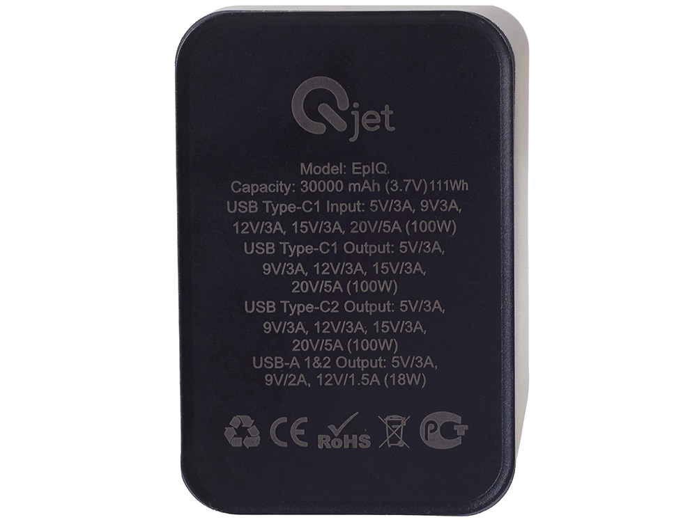 Внешний аккумулятор для ноутбуков «EpIQ», 100 Вт, 30000 mAh фото 9 Внешний аккумулятор для ноутбуков «EpIQ», 100 Вт, 30000 mAh фото 9