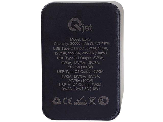 Внешний аккумулятор для ноутбуков «EpIQ», 100 Вт, 30000 mAh thumbnail