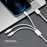 Дата-кабель 3 в 1: micro USB, USB-C, Ligthning, 1.2м, белый, Deppa
