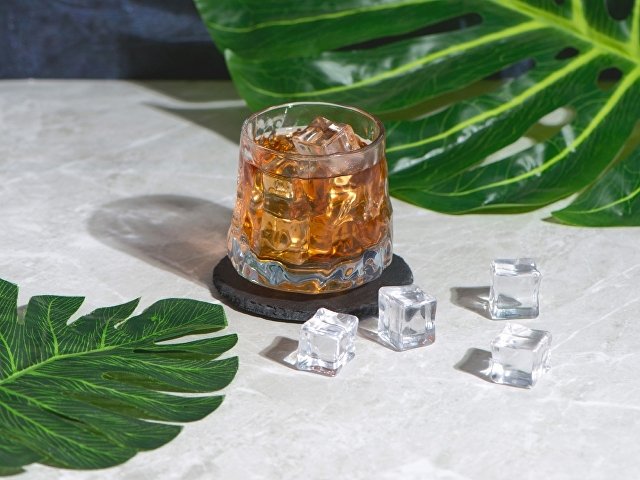 Вращающийся бокал для виски на сланцевом костере «Bromo» thumbnail