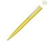 Металлическая шариковая ручка soft touch "Brush gum", желтый