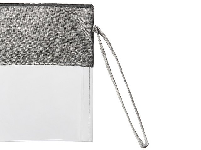 Прозрачная косметичка «Leony» из ПВХ и ткани